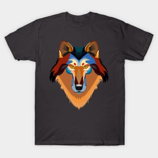 Orange wolf T-Shirt